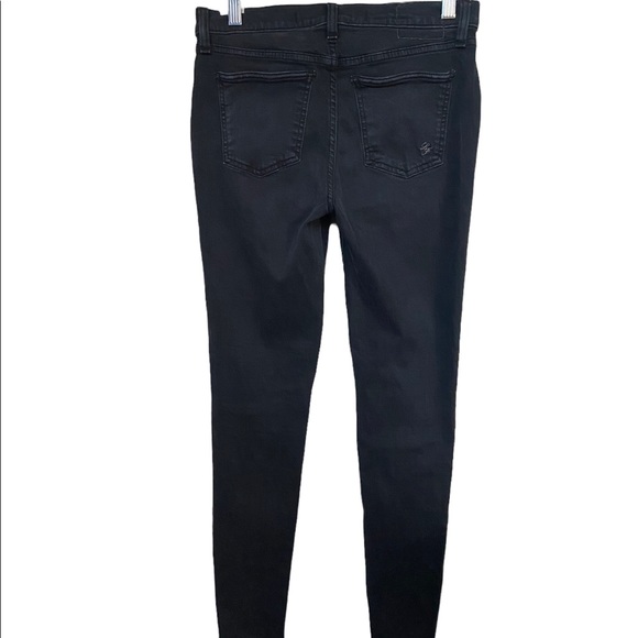 Lovers and Friends black Cole moto skinny jeans size 27. - Picture 3 of 6